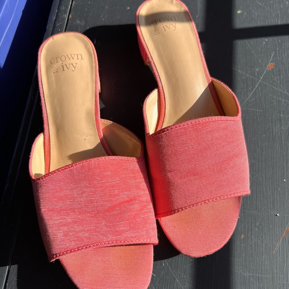 Coral sandals